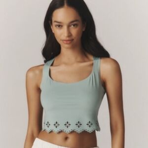 NWT By Anthropologie Seamless Laser-Cut Tank Top